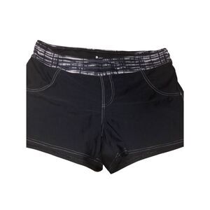 Free Country Black pocket details swim/running athletic shorts with inner lining